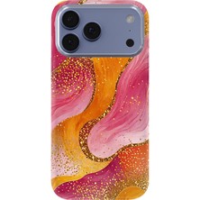 Lelia iPhone 17 Pro Max Uyumlu Baskılı Şeffaf Telefon Kılıfı | Koleksiyon: Colorwave Flux