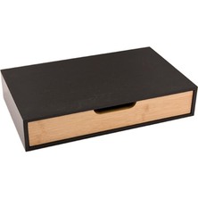 Mien Bambu Siyah Organizer Çekmece 40X24X8CM