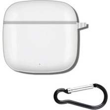 Gpack Huawei Freeclip 2 Uyumlu Kılıf Mat Kancalı Silikon SF13 Şeffaf