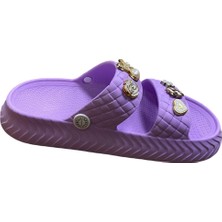 Güven Kundura Kadın Eva Taşlı Çift Band Terlik