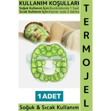 Wintoup Soğuk Sıcak Kompres Termojel Sakinleştirici Ağrı Şişkinlik Azaltıcı Salatalık Desenli Yüz Maskesi