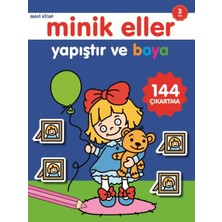 0-6 Yaş Yayınları Minik Eller Yapıştır ve Boya - Mavi Kitap