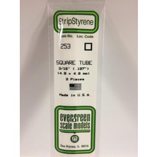 Evergreen 253 4,8*4,8*355 mm Kutu PROFIL-3ADET -Beyaz