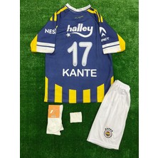 4'lü Set Fe.ner.bah'çe\\ 2025/2026 Kante Iç Saha Sarı Lacivert Çocuk Forma Şort Bileklik Çorap