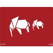 Airbrush Tattoo Kağıttan Filler Yapışkanlı Stencil Süsleme ve Boyama Kalıbı