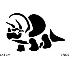 Airbrush Tattoo Gergedan Yapışkanlı Stencil Süsleme ve Boyama Kalıbı