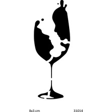 Airbrush Tattoo Kadehten Sana Bakmak Yapışkanlı Stencil Süsleme ve Boyama Kalıbı