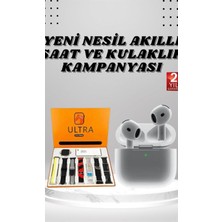 7 Kordonlu Akıllı Saat ve 3.nesil Kulaklık Dokunmatik Ekran Sesli Görüşme Yapabilen