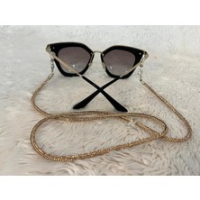 Boncukcu Abla Kristal Taşlı Gözlük Zinciri Gözlük Ipi