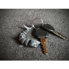 Noctabir Köpekbalığı Anahtarlık Kıpır Kıpır Oyuncak Mafsallı Pip