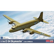 Academy 12652 1/144 Usaaf C-54 Skymaster, Askeri Yolcu Uçağı, Plastik Model Kiti