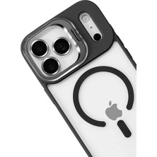 Olinea Iphone 17 Remim Lensli Magsafe Standlı Kapak - Siyah