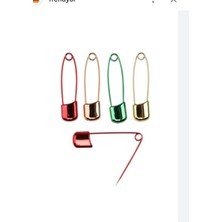 Boncukcu Abla Demir Renkli Çengelli Iğne 5 cm 10 Adet