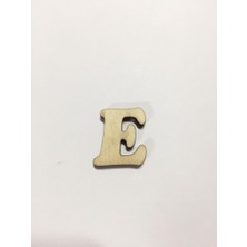 Ehobici 2,5cm Ahşap Harf ve Rakamlar - E