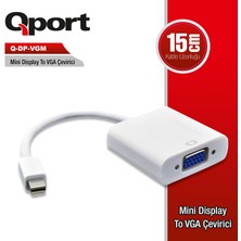 Binbir Göz Bilgisayar Qport Q-Dp-Vgm Mını Dısplay To VGA Çevirici Adaptör