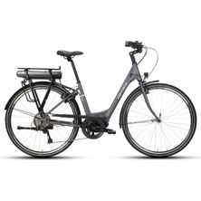 Carraro E-Power Ltd 28" 8-V Vb Elektrikli Şehir Bisikleti - Mat Antrasit-Gümüş - 45 cm