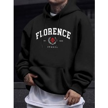 Florence Italia Letter Print Man Daily 12 Renk Üstler Spor Basit Kazak Sonbahar Bol Kapüşonlu