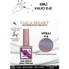 Gala Smart  Yarı Şeffaf Simli Vıtraj Kalıcı Oje 10 ml  Oje Kodu: Vıtraj 6