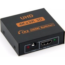 CoverZone Cr5 | 4K Ultra Hd HDMI Splitter 1 Giriş 2 Çıkış HDMI Dağıtıcı 3D Destekli Metal Malzeme Ps3 Hdtv Projektör Için 1080P 4K 30Hz Çözünürlük, Dts Dolby True Hd Ses Desteği