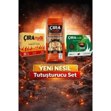 Çıramatik Yeni Nesil 3'lü Tutuşturucu Çıra Seti-Mangal ve Şömine Tutuşturucu