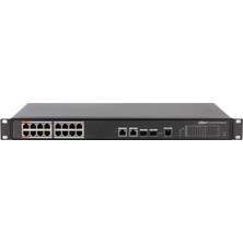 Kaia Life Dahua PFS4218-16ET-240-V2, 16 Port, Megabit, Poe 240W, 2 Port Gigabit Uplink, 2 Port Gigabit Combo Sfp, Yönetilebilir, Rack Mount  Switch