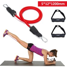 Helia Studio El Aparatlı 9 kg 5X12X1200 mm Normal Latex Direnç Lastiği - Egzersiz Fitness Jimnastik Pilates Yoga Spor