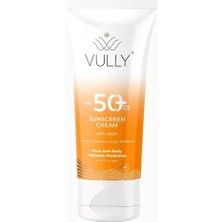 Hype Store Vully Leke Karşıtı Aydınlatıcı ve Nemlendirici Yüksek Koruyucu Spf+50 Yüz ve Vücut Güneş Kremi 50 ml
