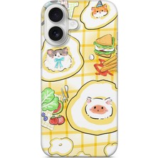 Lelia iPhone 17 Uyumlu Baskılı Şeffaf Telefon Kılıfı | Koleksiyon: Snacktoon Delight