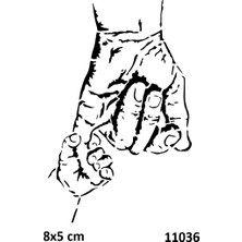 Airbrush Tattoo Baba ve Çocuk Yapışkanlı Stencil Süsleme ve Boyama Kalıbı