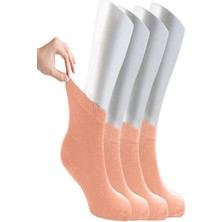 Ozzy Socks Kadın 4 Çift Bambu Lastiksiz Sıkmayan Diabetik Bilek Çorap