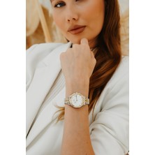 Ferro Sarı ve Gümüş Çelik Kordon Kadın Kol Saati FL21632AWT-D 3ATM Su Geçirmez 2 Yıl Garantili