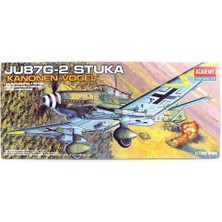 Academy 12404 1/72 Ölçek, Ju 87G-2 Stuka (Kanonen Vogel) Savaş Uçağı, Plastik Model Kiti