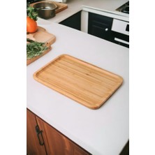 Hype Store Bambu Lüx Dikdörtgen Büyük Servis-Sunum Tabağı 30X20X1,8CM