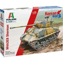 Italeri 6586S 1/35 Ölçek, M4A3E8 Sherman ( Kore Savaşı ) Tank, Plastik Model Kiti