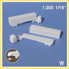 Schulcz 330491 1/200 Ölçek, Tanker Kamyon-Beyaz-2 Adet