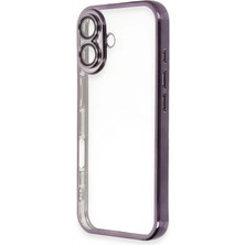 Sh Ticaret Newface Iphone 16 Kılıf Lensli Silikon - Mor