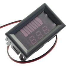 Voltaj Akü Şarj Seviye Göstergesi 12-24V Dc (Akü Kapasite Göstergesi)