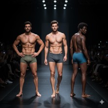 Berrak 4498 Pamuklu Haki-Füme-Petrol Erkek Boxer 3'lü Paket