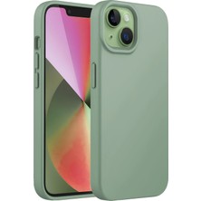 Bix iPhone 13 / 14 Silikon Kılıf Magsafe Uyumlu Güçlü Koruma Darbe Emici Kaktüs Yeşili