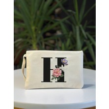 Bez Çanta Dünyası H Harf Baskılı El Çantası