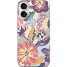Lelia iPhone 16 Uyumlu Baskılı Şeffaf Telefon Kılıfı | Koleksiyon: Floraluxe Botanica