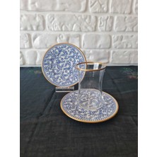 Konyax Çay Seti 12 Parça 6 Kişilik Blues