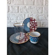 Konyax 18 Parçalık Kahve Çay Seti Olıvıa