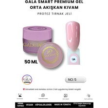 Gala Smart  Orta Akışkan Kıvamlı Gala Protez Tırnak Jeli No:06-5 - 50 ml