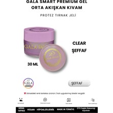 Gala Smart  Orta Akışkan Kıvamlı Gala Protez Tırnak Jeli No:şeffaf - 30 ml