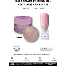 Gala Smart  Orta Akışkan Kıvamlı Gala Protez Tırnak Jeli No:05 - 30 ml