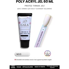 Gala Smart  Acryl Poly Jel Premıum 60 ml Protez Tırnak Jeli No:3