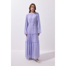 Kadriye Baştürk Julie Uzun Elbise Lila