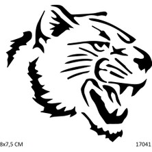 Airbrush Tattoo Kaplan Dişi Yapışkanlı Stencil Süsleme ve Boyama Kalıbı