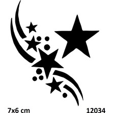 Airbrush Tattoo Yıldız Kümesi Stencil Süsleme ve Boyama Kalıbı
